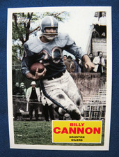 2009 Topps football Insert Billy Cannon Houston Oilers #FB5