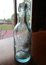 1870s HENRY ELLIS Cheyenne WYOMING TERRITORY Squat soda W.T. pop WYO. bottle WY.