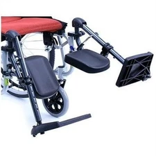 Karman EL-S115-18 18 in. Elevating Legrest with Padded Calf Pad, Diamond Black