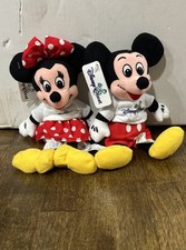 VINTAGE DISNEY BEANBAG PLUSH MICKEY AND MINNIE "DISNEY QUEST New 7