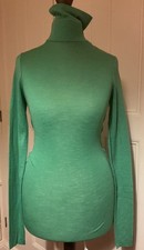 Cos Merino Wool Roll Neck Jumper Size Small Green NWOT RRP £45