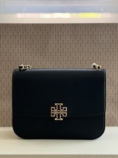 NWT Tory Burch 138724 Britten Medium Adjustable Shoulder Bag Leather in Black