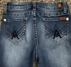7 For All Mankind Girls Slim Skinny Ankle Blue Denim Medium Wash Jeans 10 — photo 5