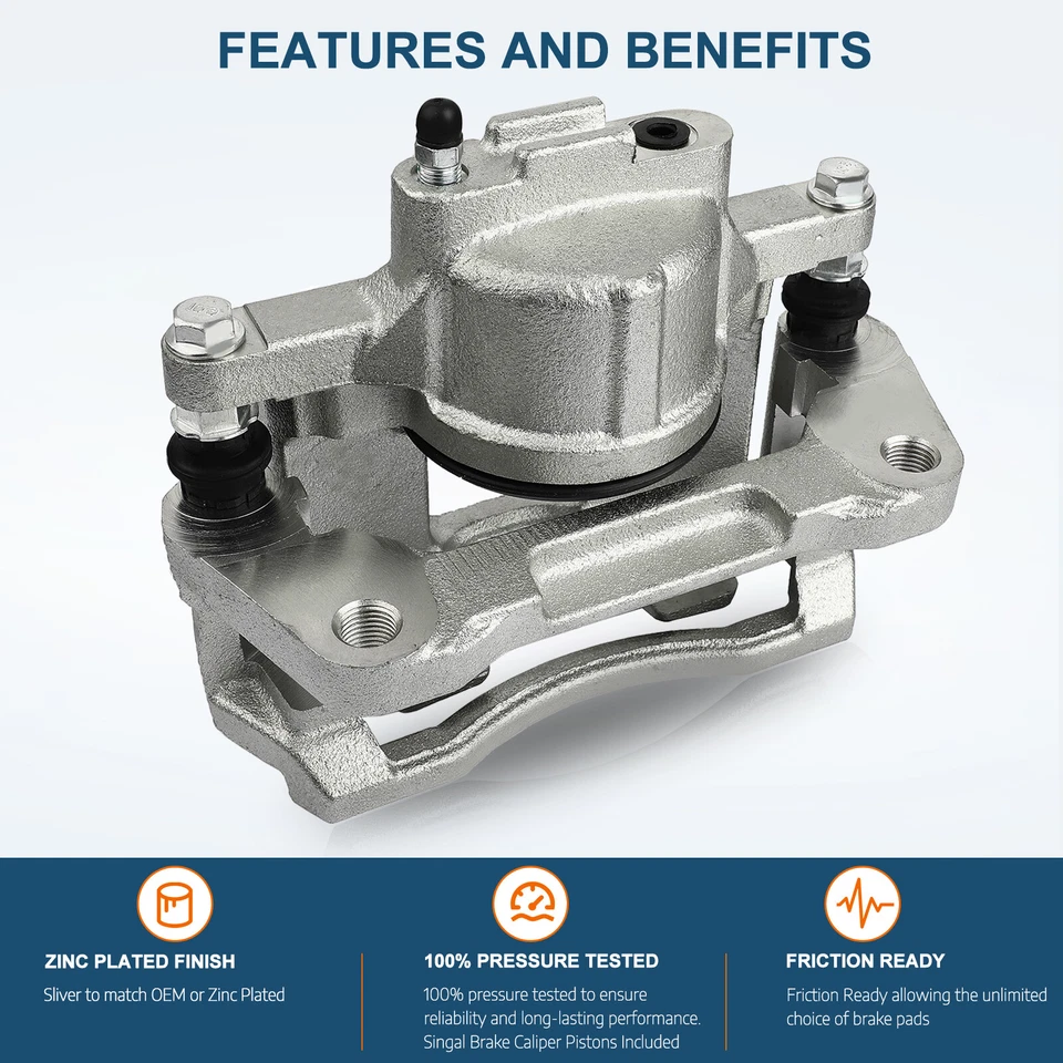 Juego de 2 pinzas de freno delanteras nuevas para Dodge Nitro 2007-2010 18B5045 18B5044 Foto 2 de 4