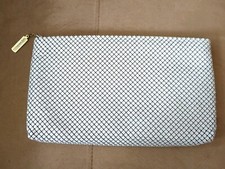 Vintage Whiting and Davis International White Metal Mesh Evening Clutch Purse