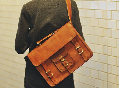 Homme Véritable Naturel Vintage Bandoulière Cuir Sacoche