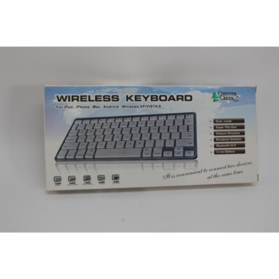 Chester Creek Wireless Bluetooth Keyboard for iPad, Mac, Android, PC- New in Box