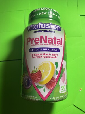 vitafusion PreNatal Gummy Vitamins, Raspberry Lemonade Flavored, Pregnancy... 