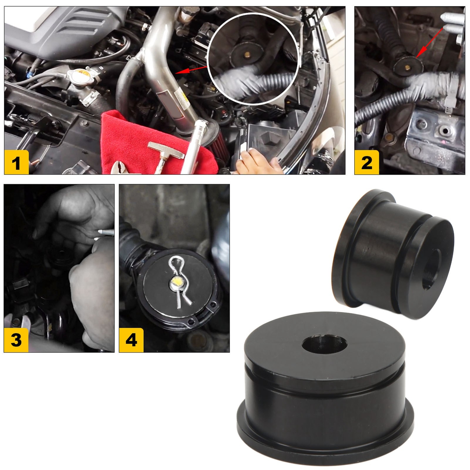 Hot Shifter Cable Bushings Kit CNC Aluminum Alloy Parts For Acura Rsx