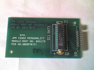 JPM VIDEO PERSONALITY MODULE ASSY No. 045173 B Working when removed USED
