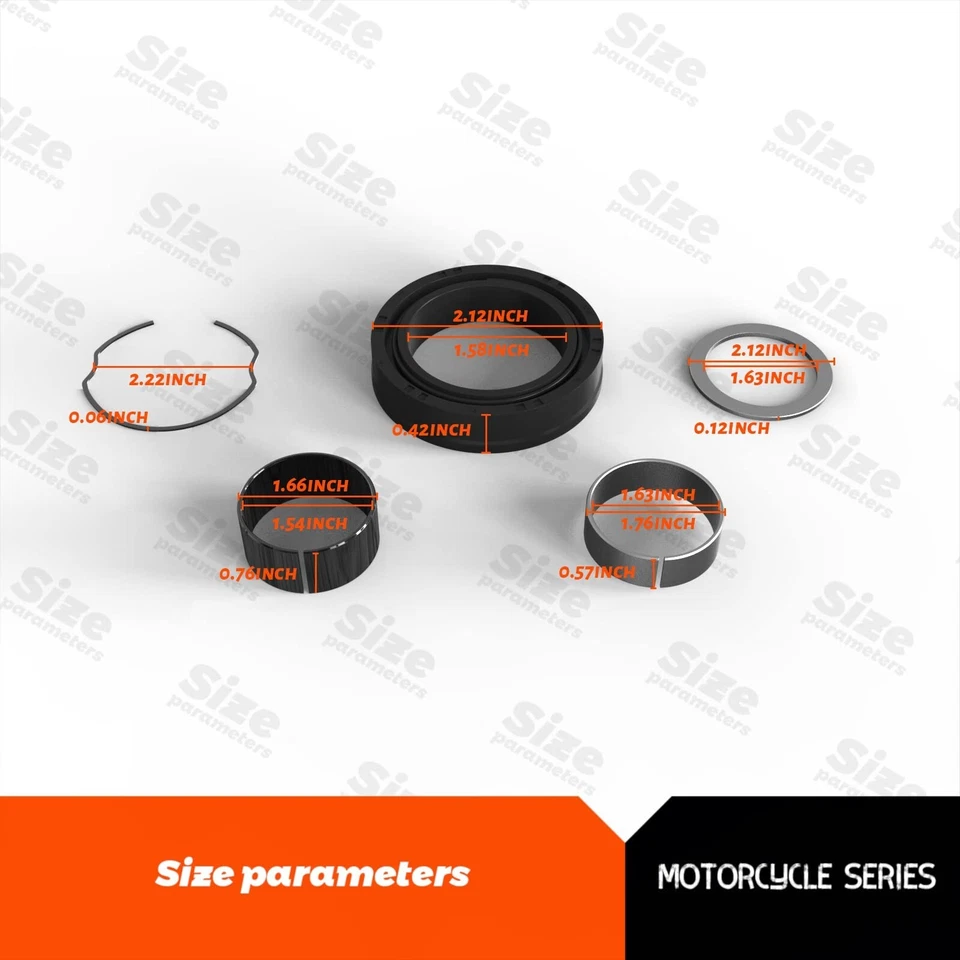 41mm wide glide forks rebuild kit seal 36692 For harley davidson 1984 and above - Image 3 of 4