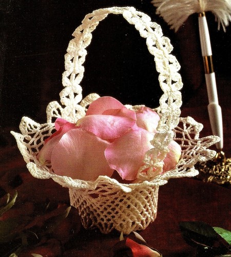 LACY SPRINGTIME Flower Baskets/Decor/Crochet Pattern INSTRUCTIONS ONLY