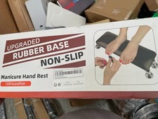 Leather Manicure / Pedicure Rest With Rubber Base