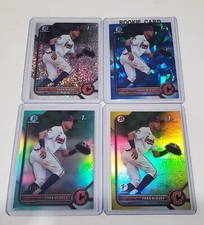 4) 2022 Bowman Chrome FRAN ALDUEY 1st Yellow Aqua Speckle Sapphire #'d GUARDIANS