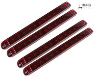 4 Submersible 17 Surface Mount Red Stop Turn Tail Led Light Bar Truck Trailer 4 Submersible 17 Surface Mount Red Stop Turn Tail Led Light Bar Truck Trailer