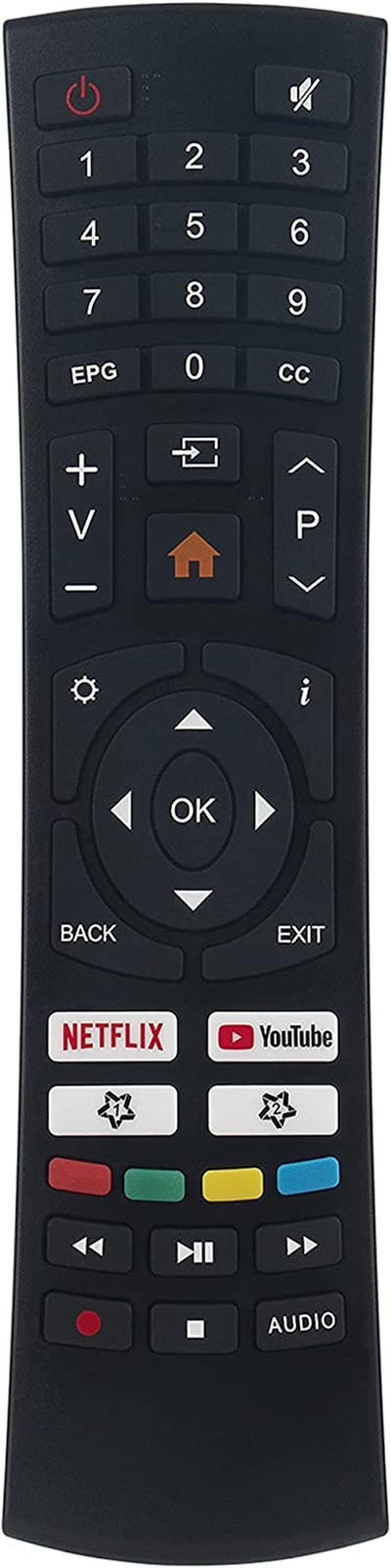 SANSUI Smart LED TV Remote Replacement for ES32S1N S32P28N S40P28FN Models