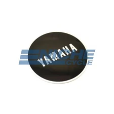 Yamaha RD250 RD350 Left Side Engine Cover Metal Decal Emblem