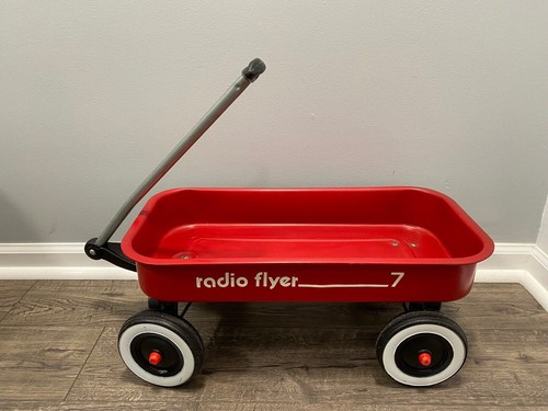 Radio Flyer #7 Red Metal Wagon | eBay