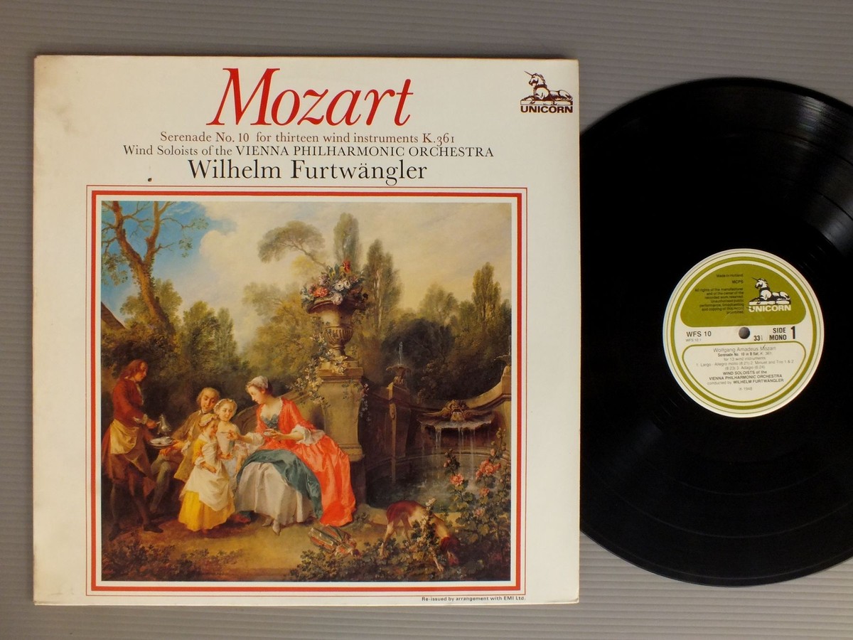 【中古】 Mozart；Serenade No．10 Gran Mozart ,Handel ,Furtwangler FURTWANGLER/MOZART-SERENADE NO10 HOL WFS10 | eBay