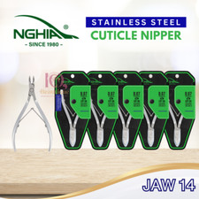 Nghia Stainless Steel Cuticle Nipper Kem Nghia D07 Jaw 14 SET 5 FREE SHIP