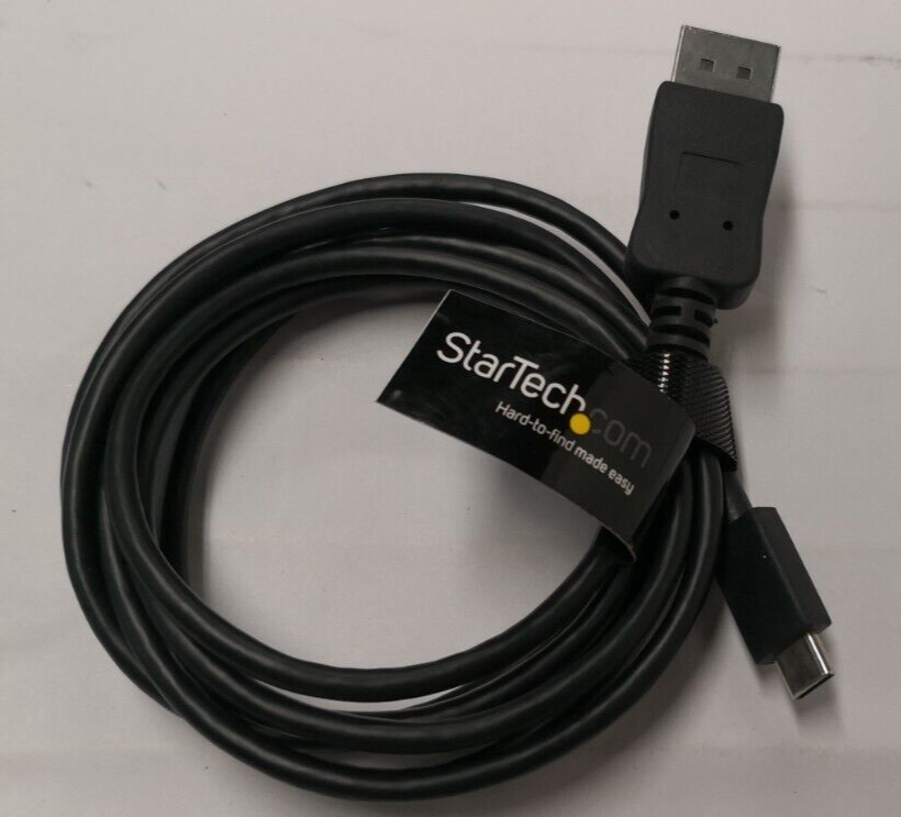 StarTech 6ft USB-C to DisplayPort Adapter Cable for Laptops-image