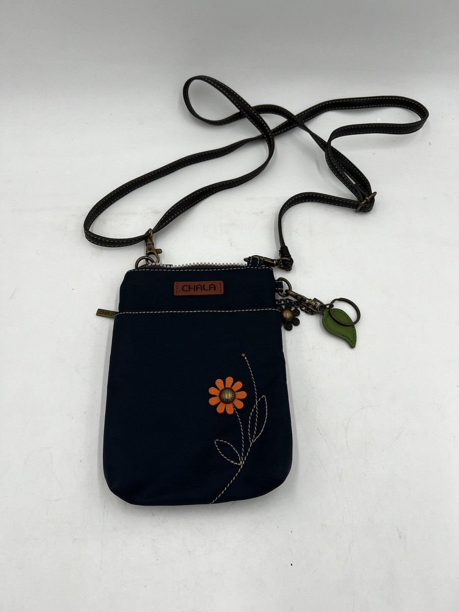 Chala ,,Venture” Sunflower Cell Phone Crossbody RFID Bag Leather