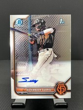 2022 Bowman Chrome Alexander Suarez 1st Base RC Auto #CPA-ASR Giants Prospect
