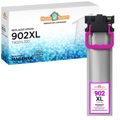 1PK T902XL for Epson Ink Cartridges for WF-5210 WFC5290 WF5710 WFC5790DW Magenta