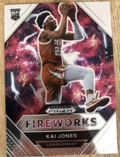 2021 Prizm Draft Picks Kai Jones Fireworks Circles #12