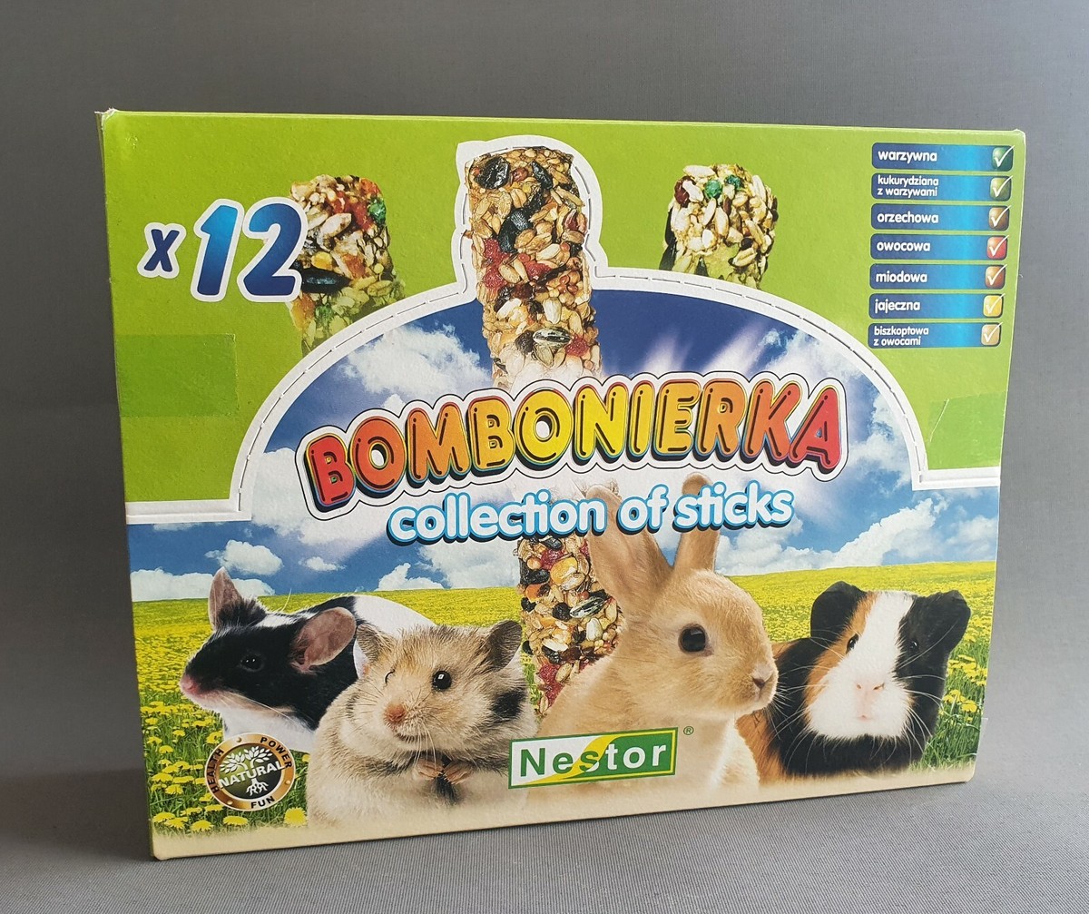 12x Sticks Set Rodents Food Guinea Pig Hamster Pet Mice Rabbit Rat