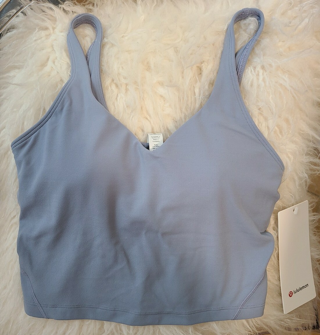 Brand New - Lululemon Align Tank Crop Bra Top Chambray Blue Yoga