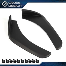 Fit For Universal Front Rear Bumper Lip Splitters Winglets Canards Polypropylene