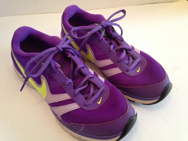 Nike Shoes 9 Womens Total Core TR2 Training Purple Neon Green Lace UP Oxfords L4 | eBay