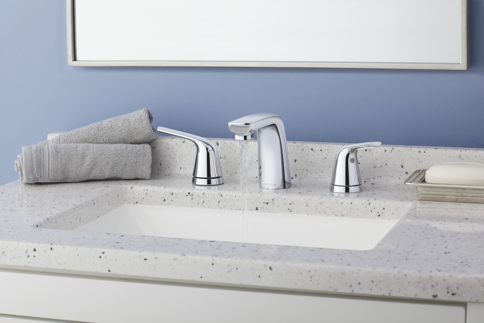 Gerber D304134 Lemora 1.2 GPM Widespread Bathroom Faucet Nickel eBay