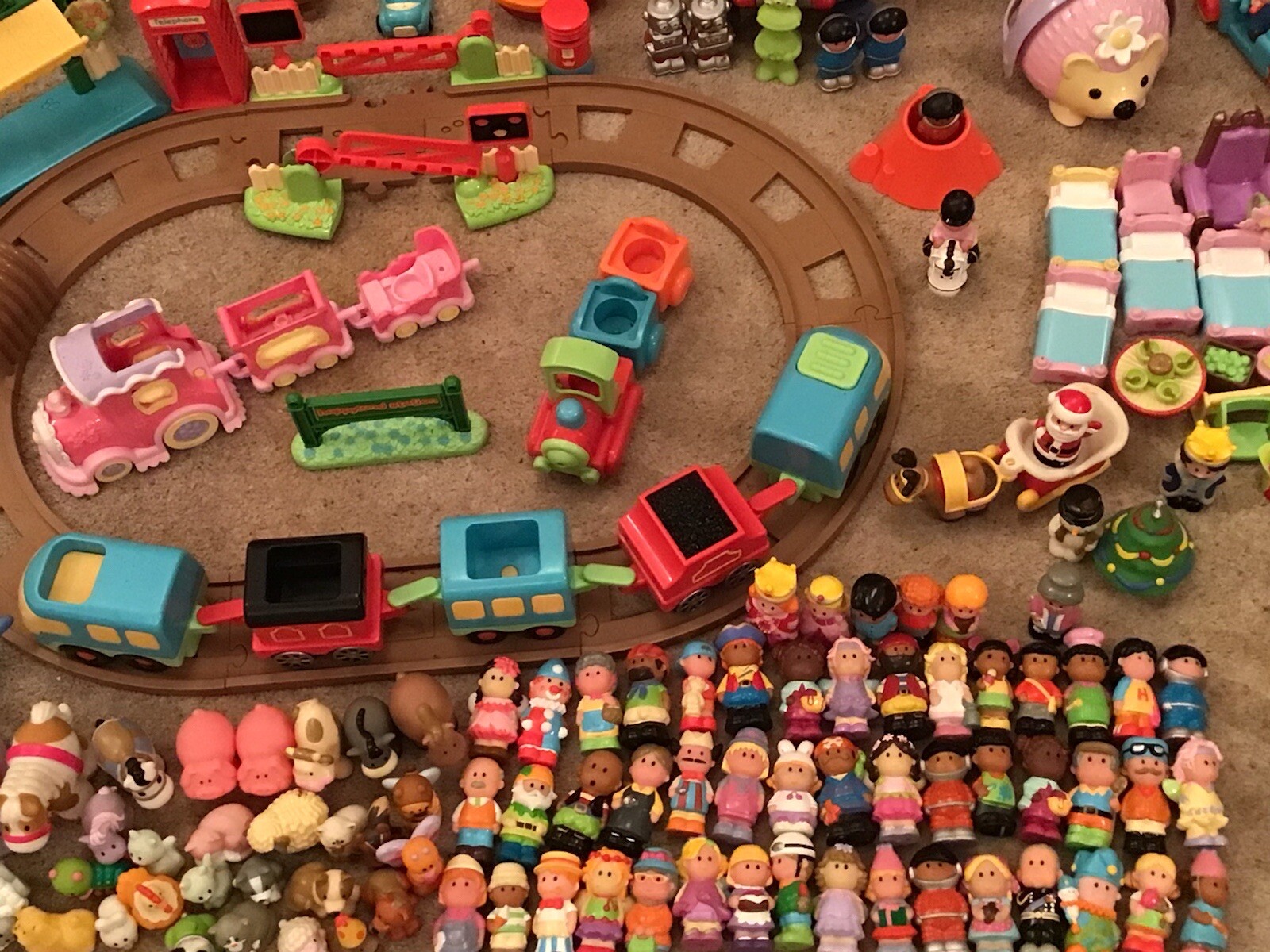 HUGE ELC HAPPYLAND Toy Collection Including fold out storage box