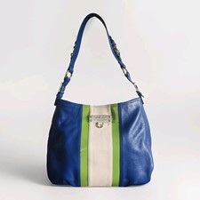 My Flat In London By Jan Haedrich Large Hobo Bag Handbag Colorblock Blue Green