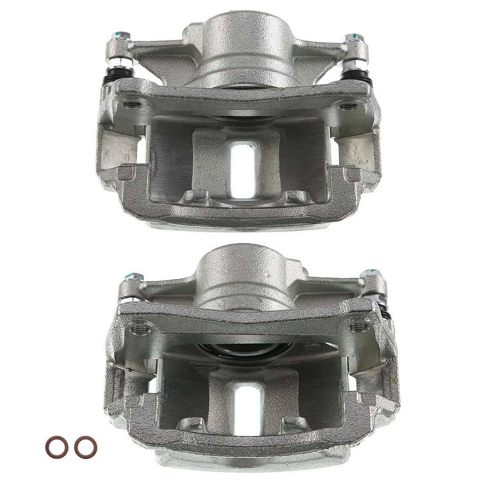 Par de pinzas de freno delanteras con soporte para Toyota Corolla Geo Prizm 1993-1997 Foto 3 de 4