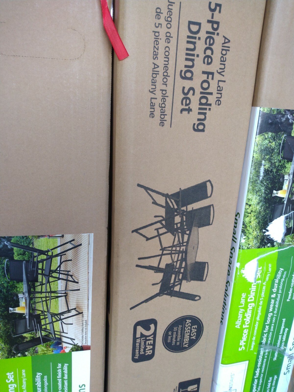 Mainstay Albany Lane 5piece Folding Dining Set eBay