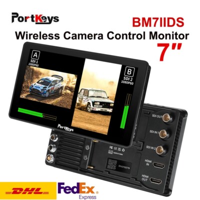 Portkeys 7'' BM7IIDS 2200NIT Wide Color HD Split Screen with 3D LUT HDMI Output 