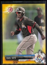 2017 Bowman Paper Prospects Yellow Isael Soto Miami Marlins #BP129