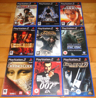 SONY PS2 9 ACTION SPIELE 007 TOMB RAIDER PIRATES OF CARIBBEAN PRINCE OF PERSIA