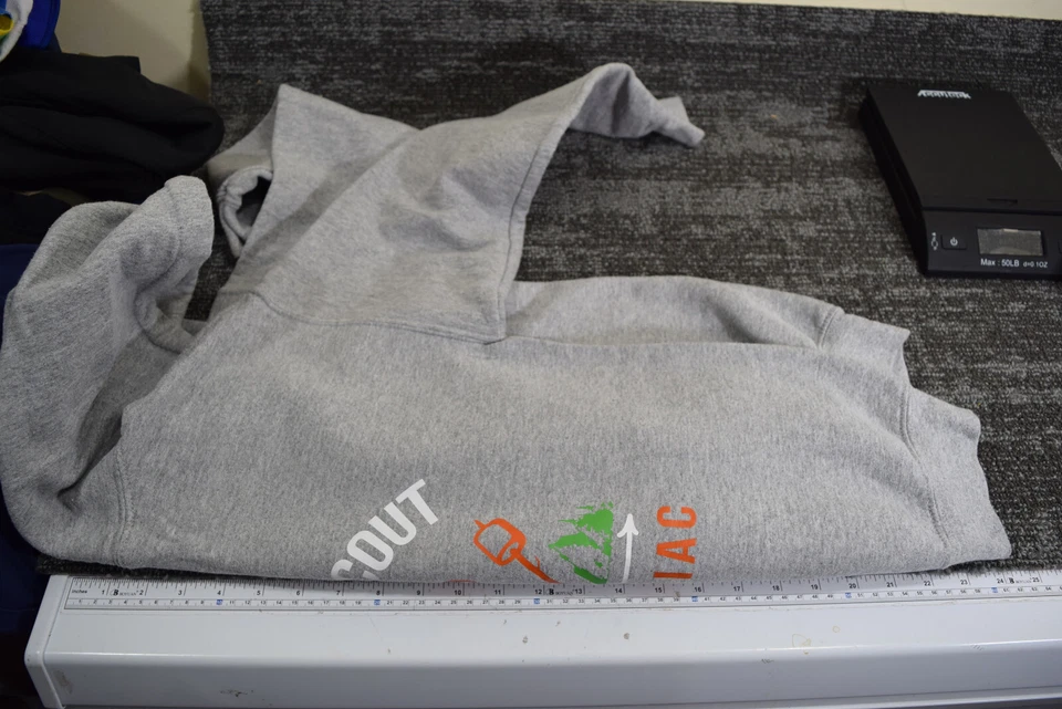 Boy Scout YOUTH Large 14/16 Bogota Colombia 1776 Gray Pullover Sweatshirt Hoodie - Image 4 of 4