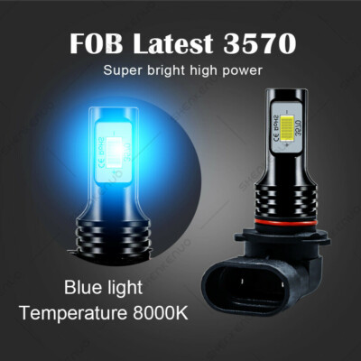 Headlight Bulb Dodge Charger LED Fog Light Bulb Kit For Dodge Charger (2010-2014)  - 5202 Size, 8000K Ice Blue Ice Blue Headlight Bulbs