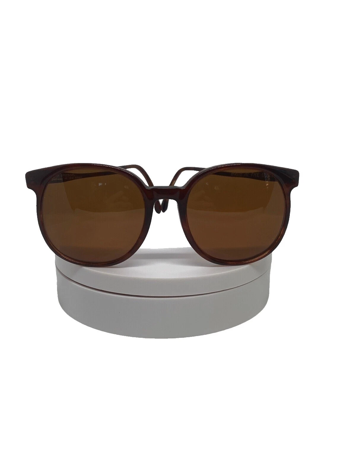 Adult Unisex Plastic Frame Round Vintage Sunglasses