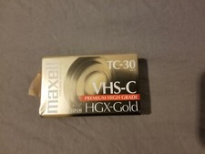 Maxell VHS-C TC-30 Tape HGX-Gold