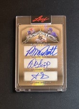Bruce Smith Aaron Donald Warren Sapp 1/1 2024 Leaf Electrum Power Trio Auto