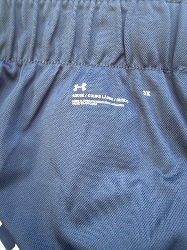 Under Armour marineblau | weiß Laufen Training lockere Passform Shorts Play Up 3X neu mit Etikett - Bild 6 von 6