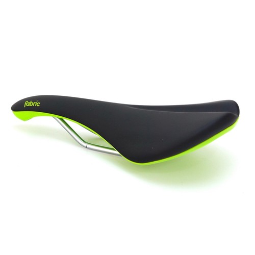 Fabric Scoop Elite Radius Comfort Saddle MTB Road Bicycle Black/Green - Picture 3 of 3