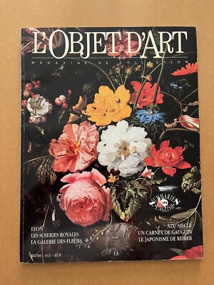 Zeitschrift L'Objet d'Art Nr. 13 (Dezember 1988) (Puiforcat, Emile Reiber etc.)