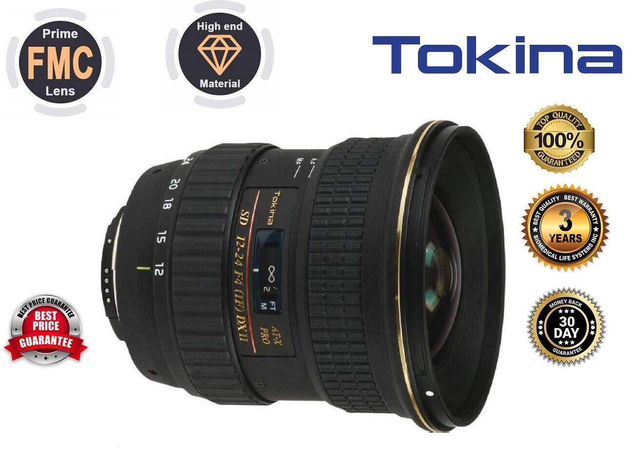 Tokina AT-X PRO 124 12-24mm F/4.0 II SD AS DX AF IF Lens for sale